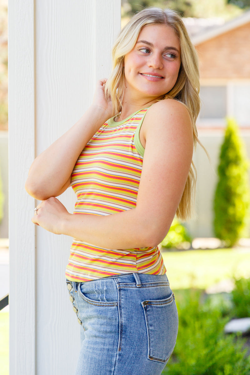 Hazel Blues® |  Now and Forever Striped Tank