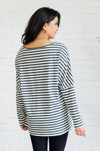 Hazel Blues® |  Obviously Mine Striped Oversized Top