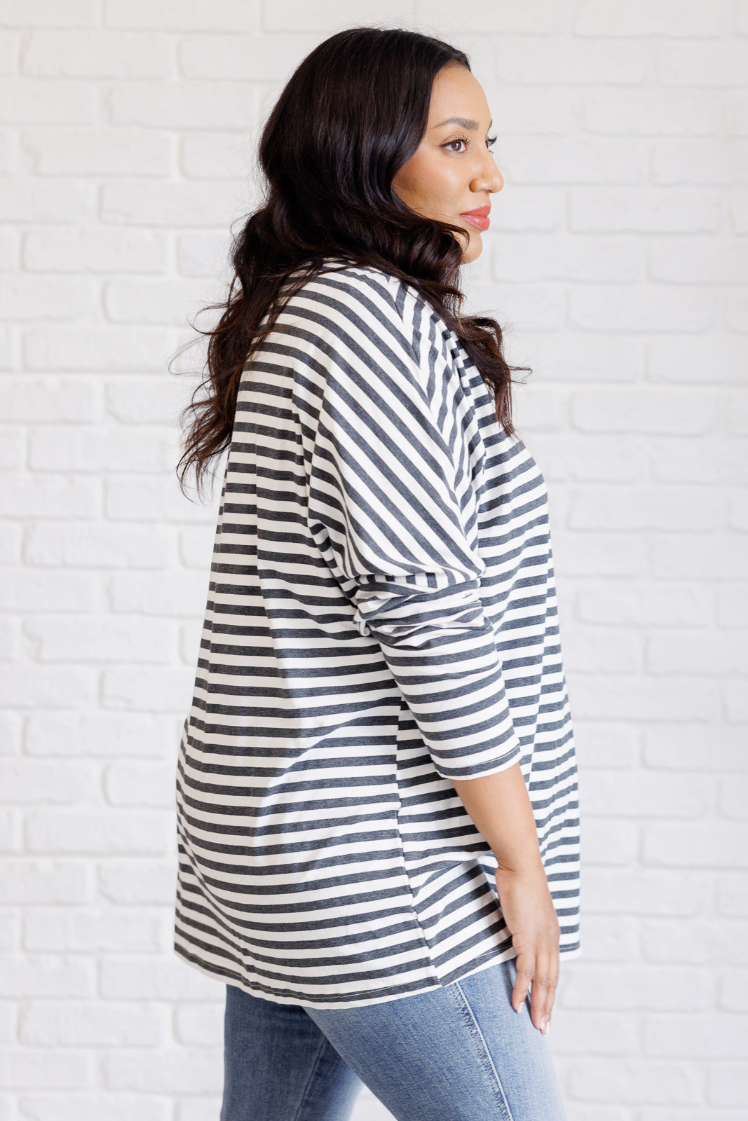 Hazel Blues® |  Obviously Mine Striped Oversized Top