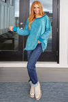 Hazel Blues® |  Ocean's Apart Mineral Wash Pullover