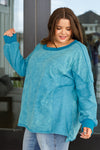 Hazel Blues® |  Ocean's Apart Mineral Wash Pullover