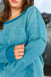 Hazel Blues® |  Ocean's Apart Mineral Wash Pullover