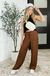 Hazel Blues® |  Off Duty Straight Leg Cargo Pants in  Brown