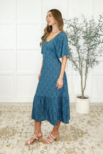 Hazel Blues® |  Olive Dress in Blue Vineyard