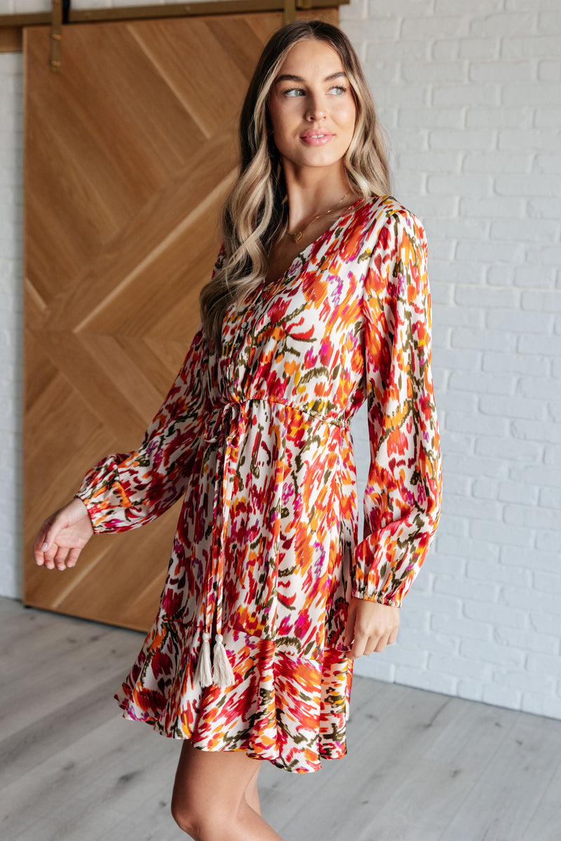 Hazel Blues® |  Once Upon a Dream V-Neck Balloon Sleeve Dress