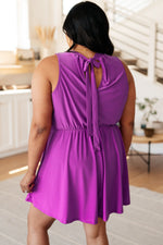 Hazel Blues® |  One Of Us Purple Romper Dress