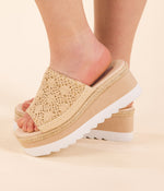 Hazel Blues® |  Ophelia Wedges in Cream