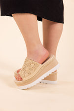 Hazel Blues® |  Ophelia Wedges in Cream