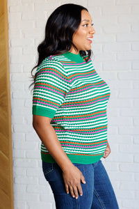 Hazel Blues® |  Our Situationship Knit Striped Top