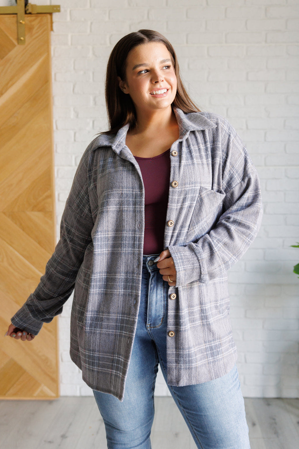 Hazel Blues® |  Out of the Way Plaid Button Up
