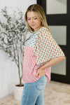 Hazel Blues® |  Outside Advantage Mixed Print Boho Blouse