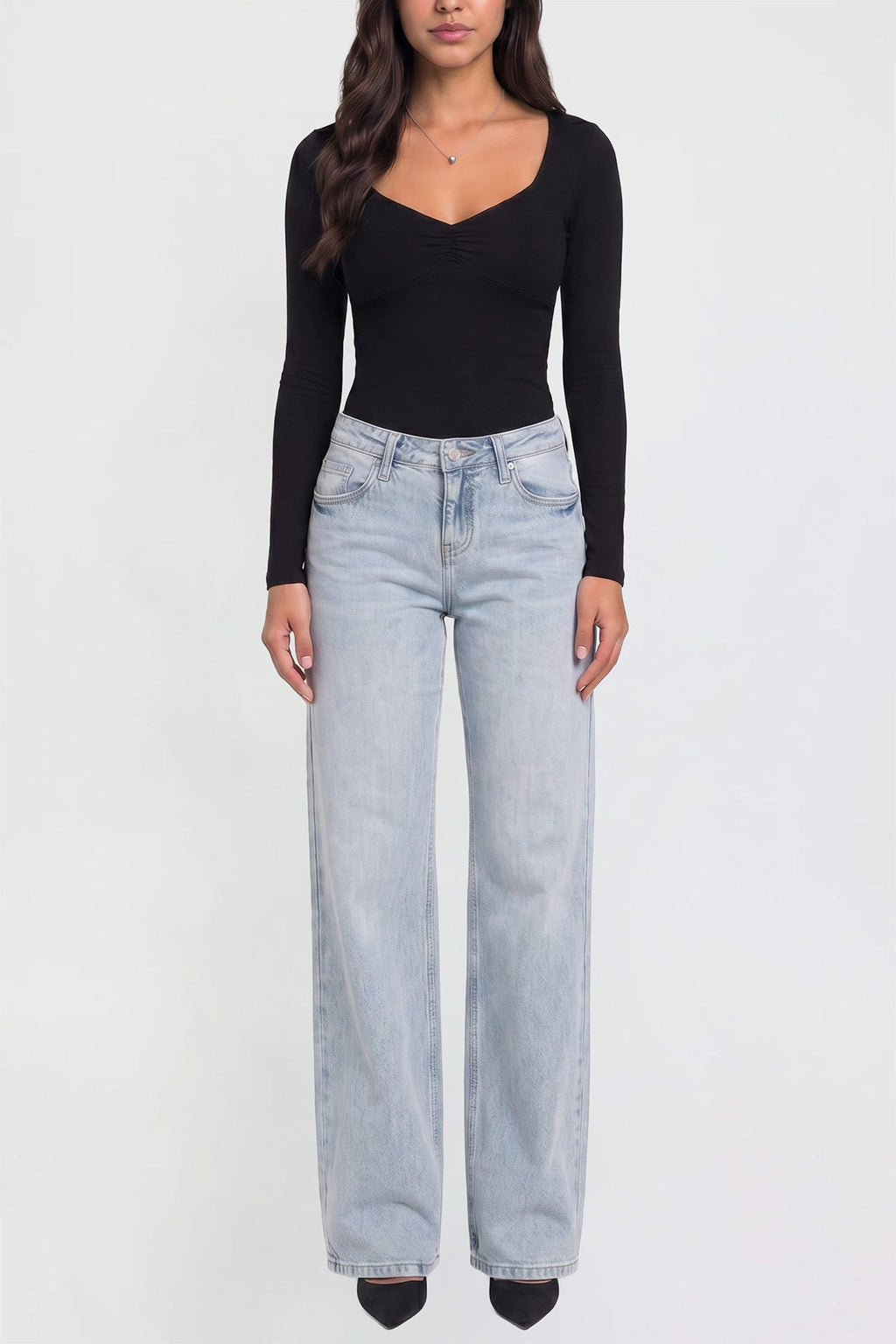Luxe Britney Wide Leg Jeans
