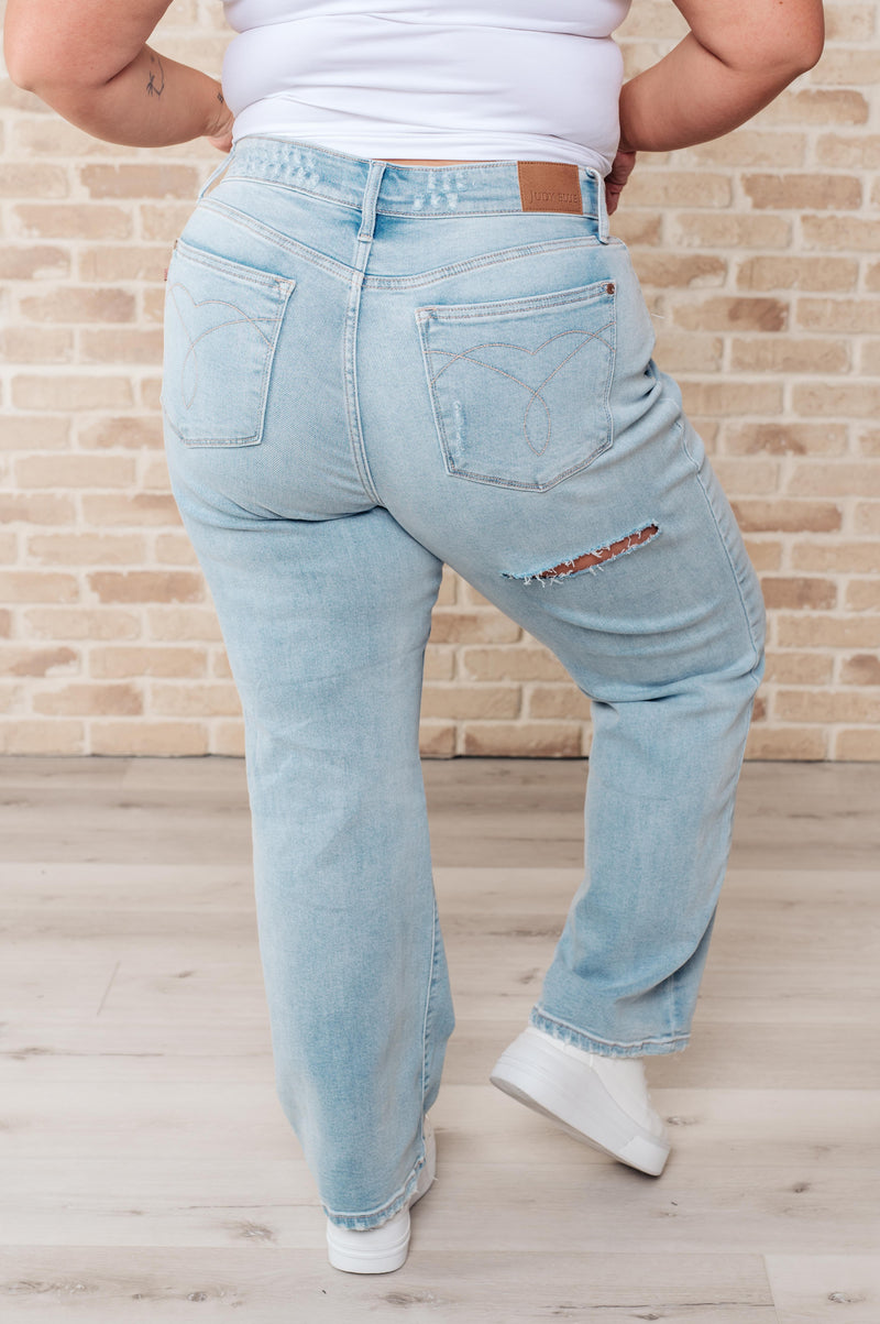 Hazel Blues® |  Parker High Rise 90's Straight Jeans