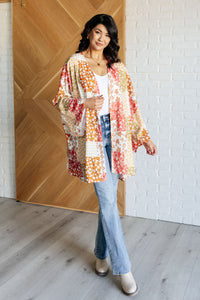 Hazel Blues® |  Patchwork of Feelings Mixed Floral Kimono