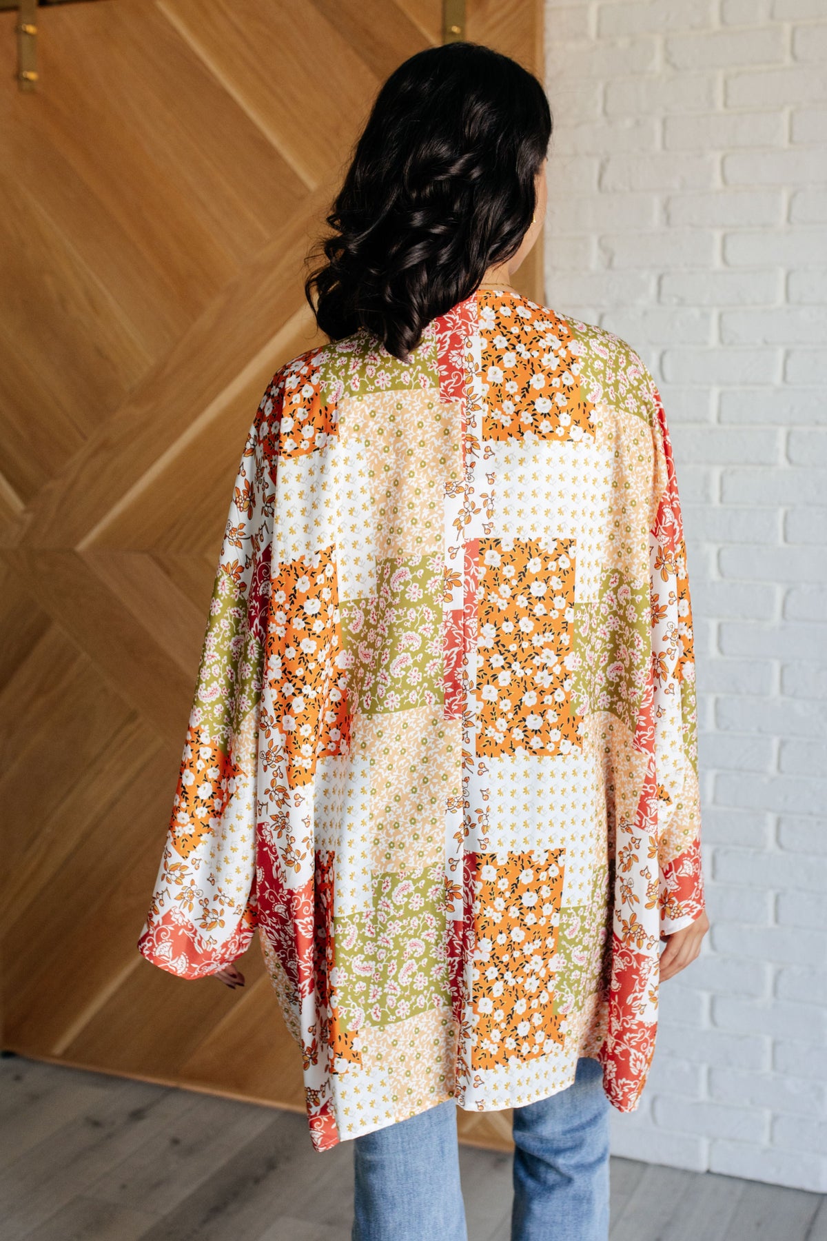 Hazel Blues® |  Patchwork of Feelings Mixed Floral Kimono