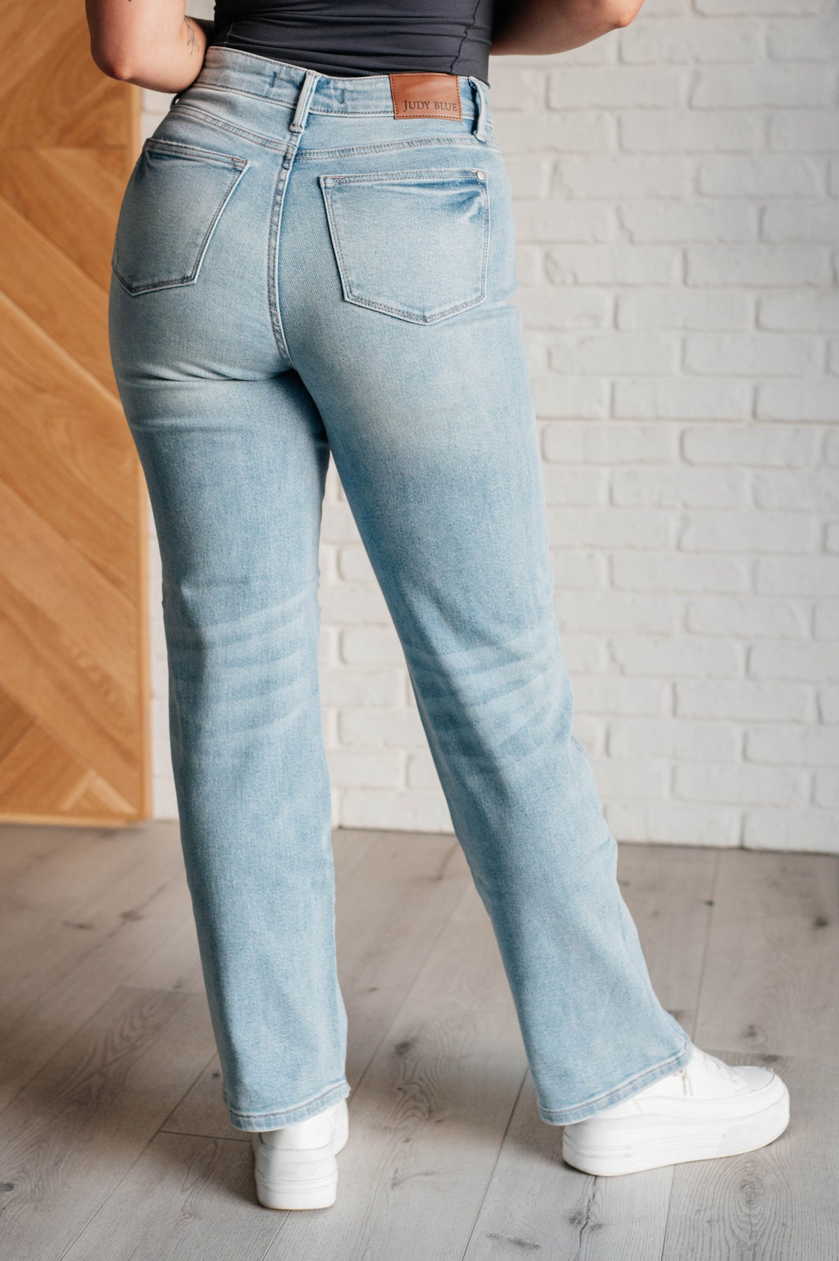 Hazel Blues® |  Patricia High Rise Rigid Magic 90's Straight Jeans