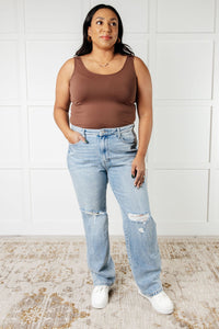 Hazel Blues® |  Patricia High Rise Rigid Magic 90's Straight Jeans