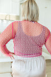 Hazel Blues® |  Pearl Diver Layering Top in Pink