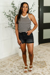 Hazel Blues® |  Perfect Conditions Striped Halter Tank