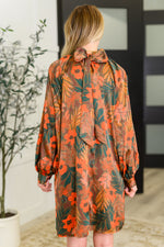 Hazel Blues® |  Petals After Dark Balloon Sleeve Dress