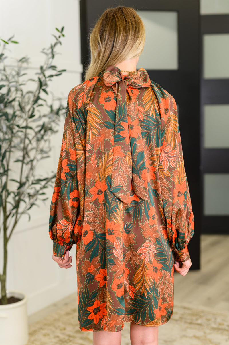 Hazel Blues® |  Petals After Dark Balloon Sleeve Dress