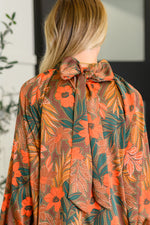 Hazel Blues® |  Petals After Dark Balloon Sleeve Dress