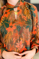 Hazel Blues® |  Petals After Dark Balloon Sleeve Dress