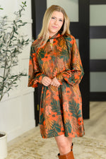 Hazel Blues® |  Petals After Dark Balloon Sleeve Dress
