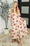 Hazel Blues® |  Petals & Postcards Balloon Sleeve Dress