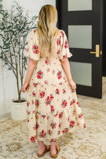 Hazel Blues® |  Petals & Postcards Balloon Sleeve Dress