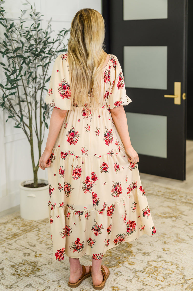 Hazel Blues® |  Petals & Postcards Balloon Sleeve Dress