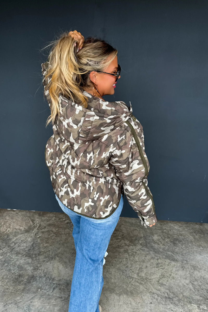 PREORDER: Printed Peyton Puffer Jacket