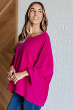 Hazel Blues® |  Pink Thoughts Chenille Blouse
