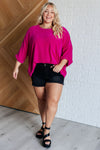 Hazel Blues® |  Pink Thoughts Chenille Blouse