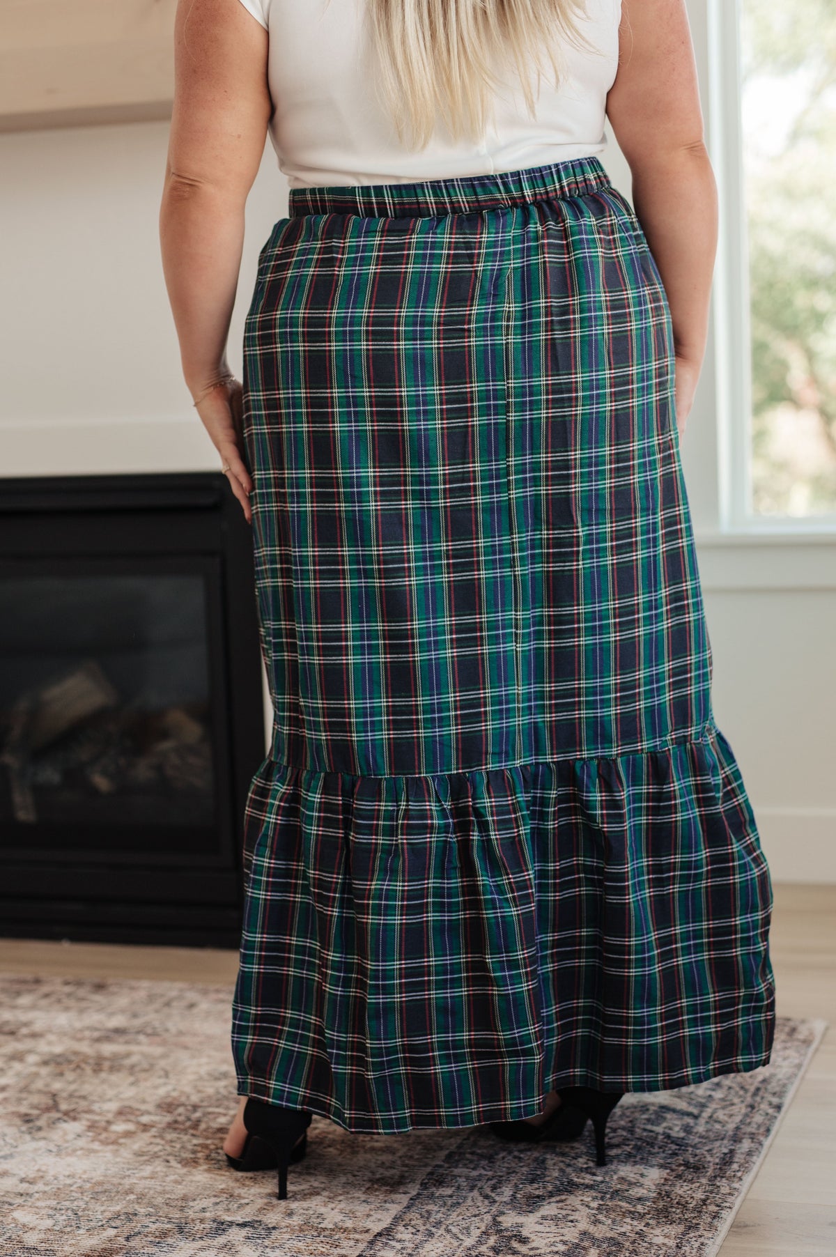 Hazel Blues® |  Plaid Perfection Maxi Skirt