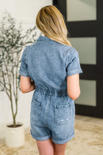 Hazel Blues® |  Pleasant and Relevant Denim Romper