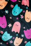 Hazel Blues® |  PREORDER: Halloween Fleece Blanket in Neon Ghosts