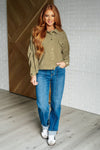 Hazel Blues® |  Primrose Corduroy Jacket in Olive