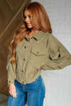 Hazel Blues® |  Primrose Corduroy Jacket in Olive