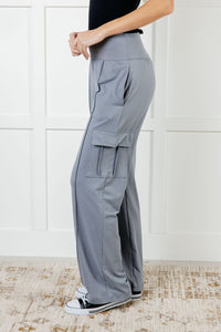 Hazel Blues® |  Race to Relax Cargo Pants in Rhino Grey