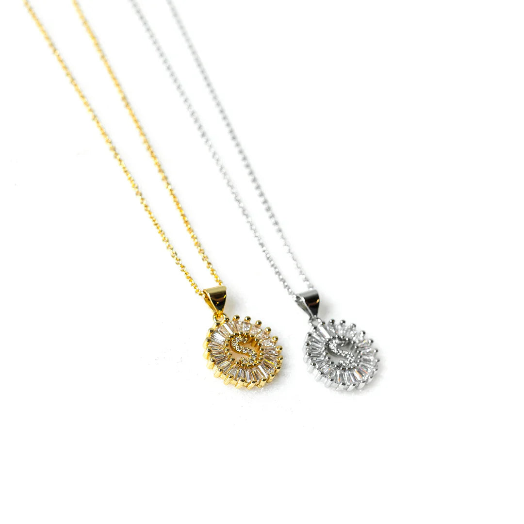 Hazel Blues® |  PREORDER: Mini Radiant Initial Necklace