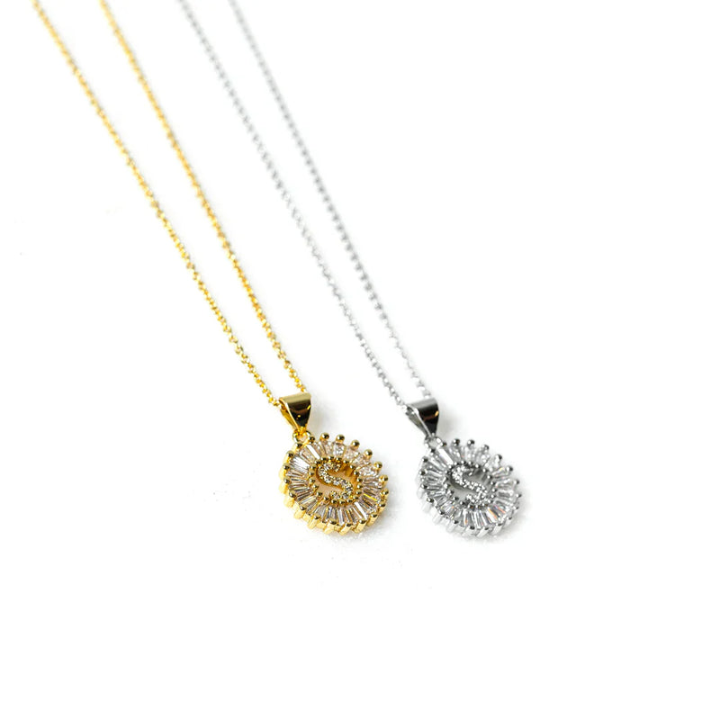 Hazel Blues® |  PREORDER: Mini Radiant Initial Necklace