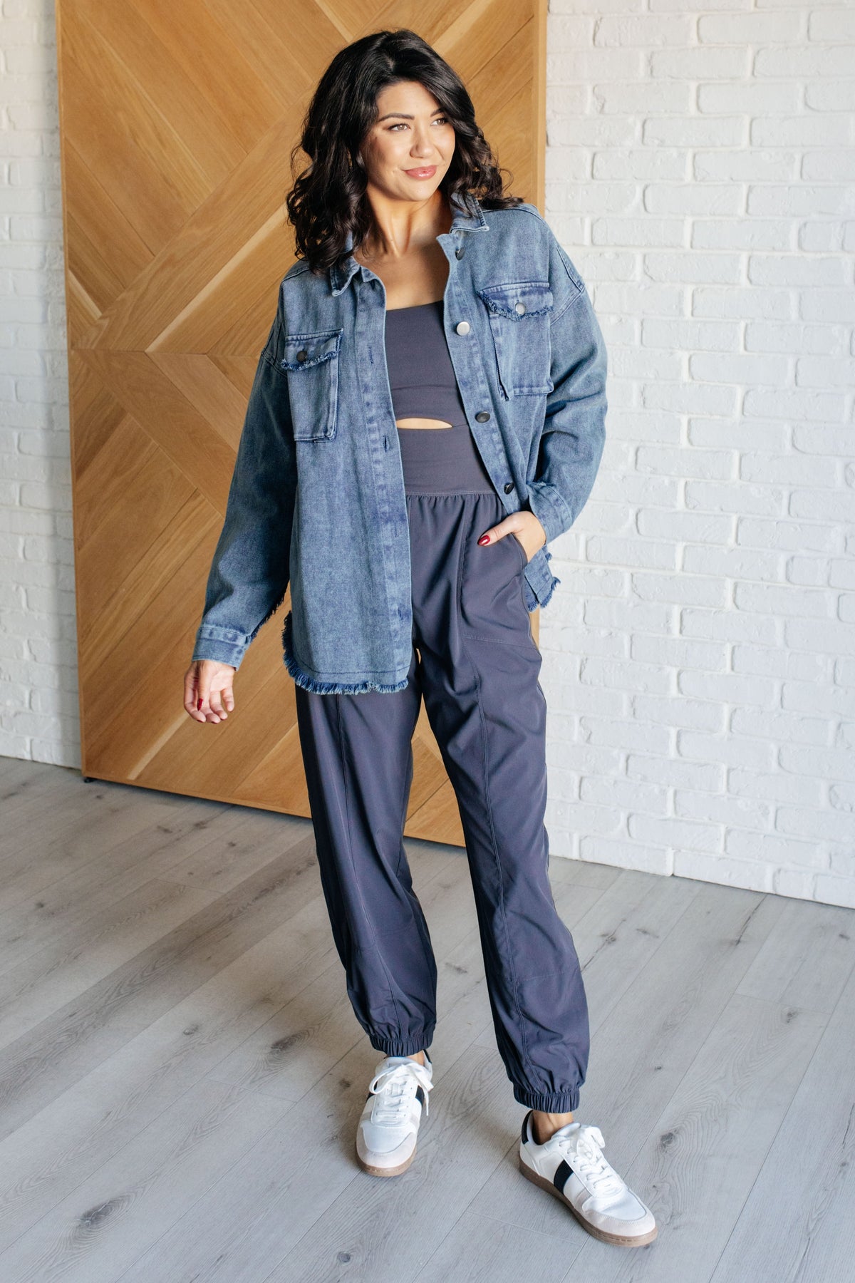 Hazel Blues® |  Raising Heart Rate Cutout Jumpsuit in Charcoal