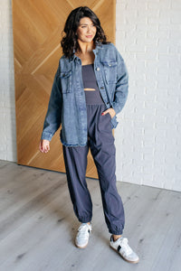 Hazel Blues® |  Raising Heart Rate Cutout Jumpsuit in Charcoal