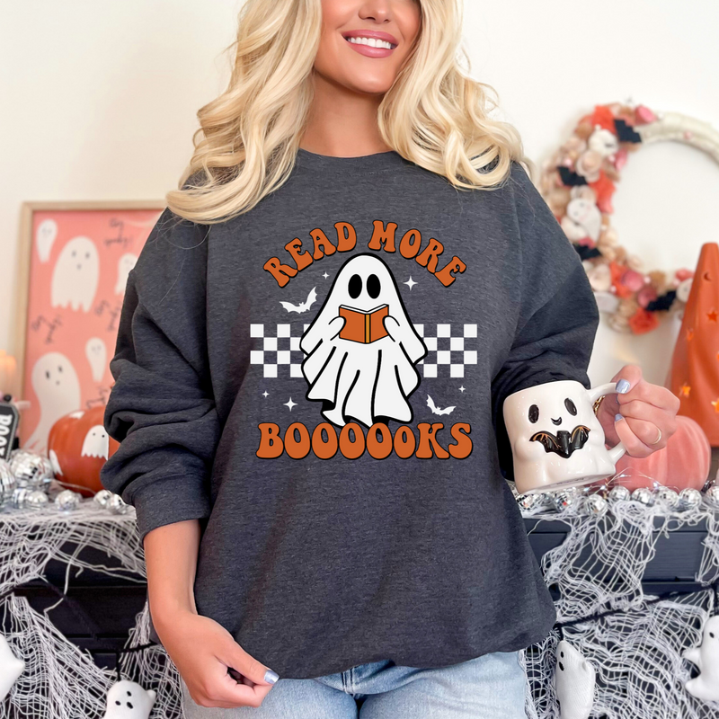 Hazel Blues® |  Read More Booooks Sweatshirt