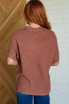 Hazel Blues® |  Relaxing Away Dolman Sleeve Knit Top in Coffee