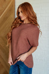 Hazel Blues® |  Relaxing Away Dolman Sleeve Knit Top in Coffee