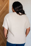 Hazel Blues® |  Relaxing Away Dolman Sleeve Knit Top in Taupe