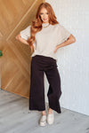 Hazel Blues® |  Relaxing Away Dolman Sleeve Knit Top in Taupe