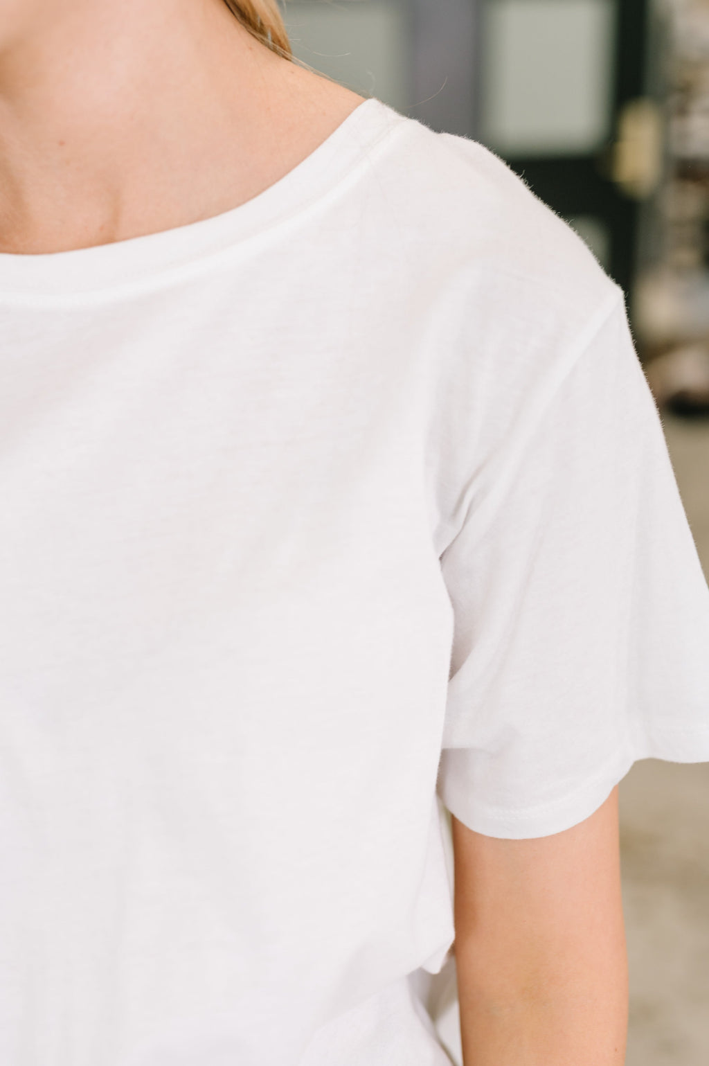 Hazel Blues® |  Rest Assured Basic Relaxed Tee in White